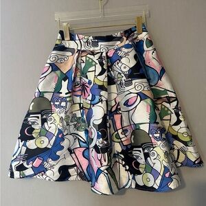 BANJUL Vibrant Multicolor Skater Skirt. SIZE M. Good used condition.